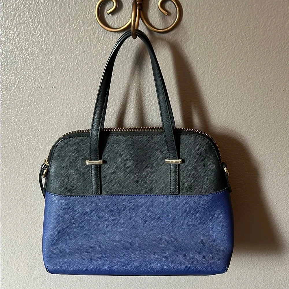 Kate Spade Black and Blue Satchel - Picture 9 of 10
